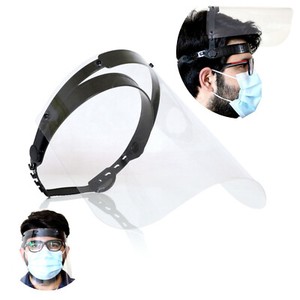 5 PCS Full Face Reusable Multi Purpose Visor Shield Protection Easy To Clean Headband Transparent Covering Visor Shield