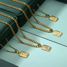 Lovers Jewelry Gold Filled Letter a-z Pendant Necklace 16" Box or 20" Curb Chain