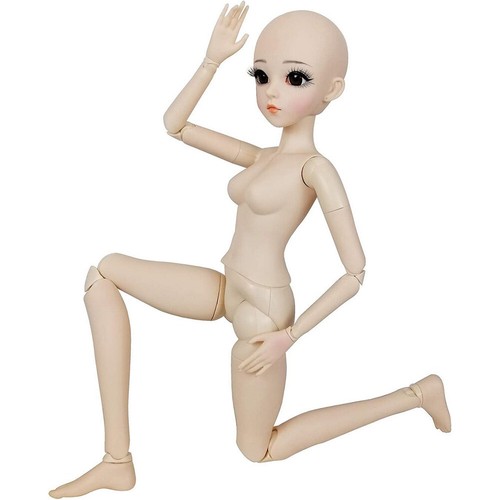 1/3 BJD Doll 60cm Nude Doll Ball Jointed Girl Body Face Makeup Finished DIY Toys - Picture 4 of 9