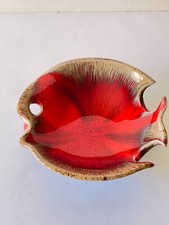 CENDRIER VIDE POCHE CÉRAMIQUE ZOOMORPHE  POISSON  VALLAURIS VINTAGE  1960-70
