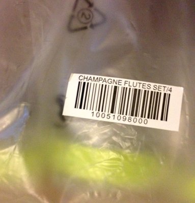 Lot De 4 Flûtes à Champagne Tupperware Chic Dining (vert Et Transparent)