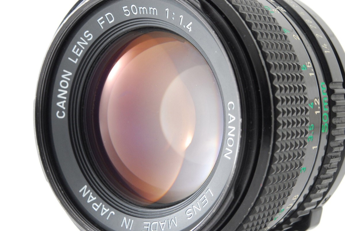 Canon New FD 50mm f/1.4 Manual Focus Standard Portrait Lens from