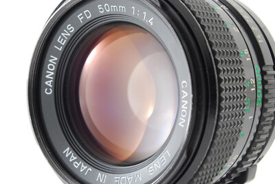Canon New FD 50mm f/1.4 Manual Focus Standard Portrait Lens from