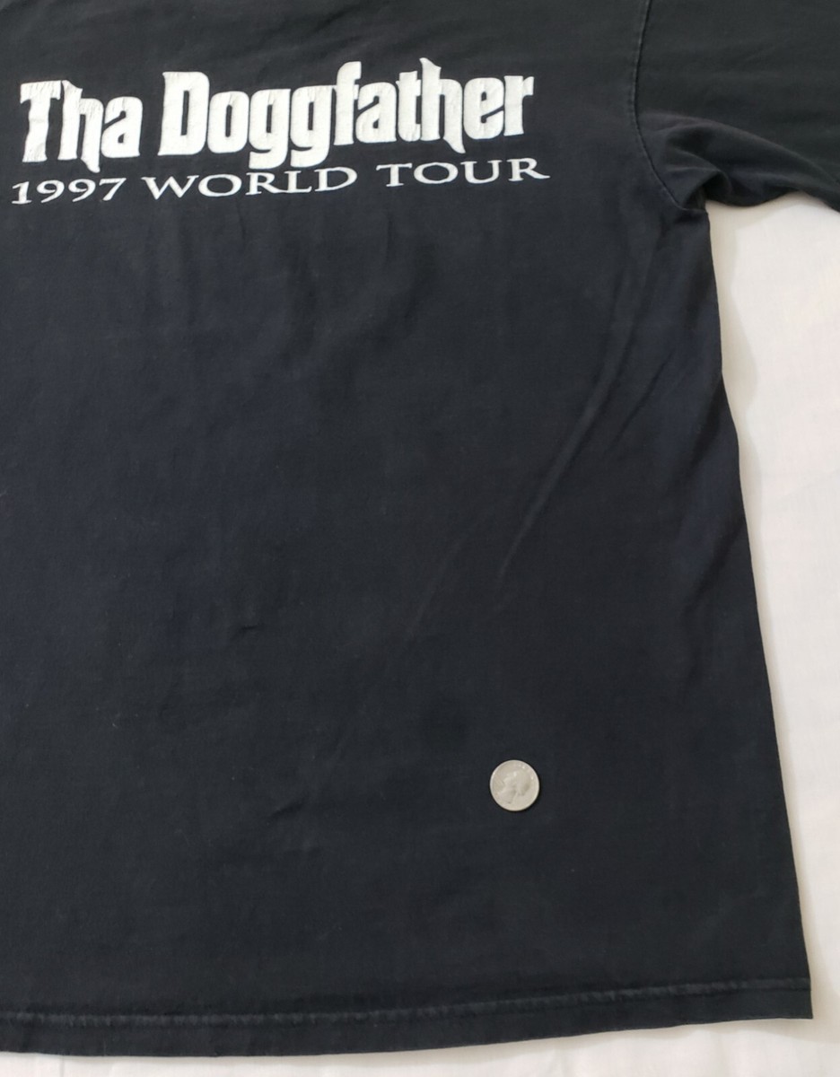 Vintage 90s Snoop Dogg Tha Doggfather T-Shirt Sz Large Rap