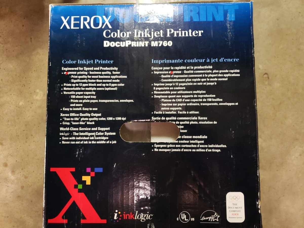 XEROX Color Inkjet Printer Docuprint #M760 | eBay