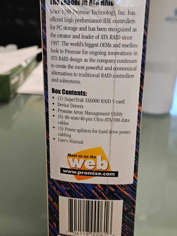 NEW! PROMISE SuperTRACK SX-6000 6 Channel RAID 5 controller - Image 3 of 3