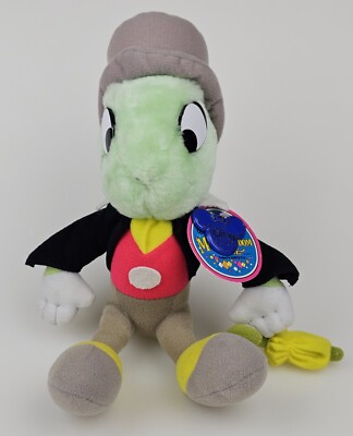 Jiminy Cricket Walt Disney World On Ice Stuffed Plush Animal Toy Vintage w/ Tags