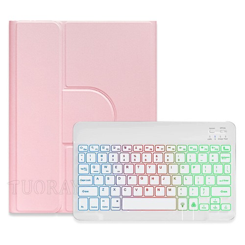 Rotating Backlit Keyboard Case Mouse For iPad 7/8/9/10/11th Gen Air 4 5 6 Pro 11 - Picture 42 of 52