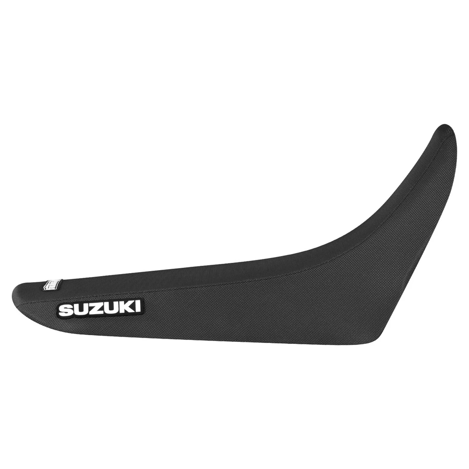 Cubierta de asiento con pinza Suzuki DR 650 2001-2024 todo negro estándar #244 logotipo Foto 2 de 4