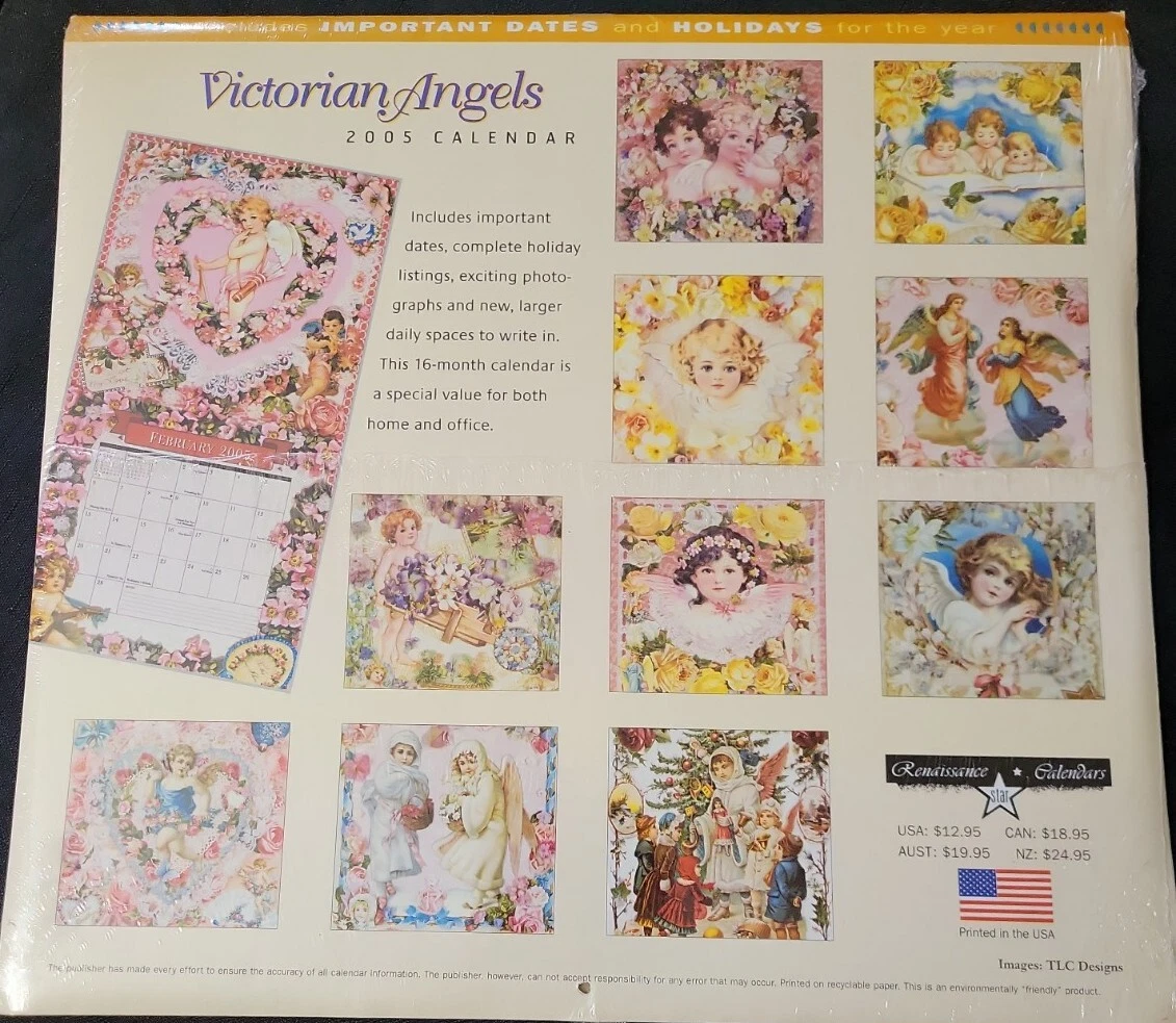Vintage 2005 calendar Victorian Angels year 2005 collections | eBay