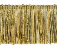 "Gold, Helloliv, Weiß, Hellgelb 3\" Pinsel Fransenbesatz [Pro Yard]"