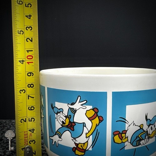 VINTAGE DISNEY DONALD DUCK MUG CUP BLUE CARTOON COLLECTIBLE RETRO KILNCRAFT - Foto 6 di 7