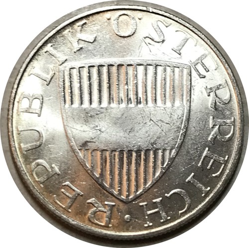 Austria 1971 • 10 shillings • KM# 2882 • silver • UNC top grade (DS-9316) - Picture 2 of 2