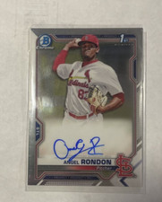 2021 Bowman Chrome #CPA-ARO Angel Rondon 1st Bowman Auto St. Louis Cardinals