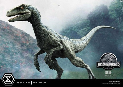 Prime 1 Studio PCFJW-03 Jurassic World Dinosaur Velociraptor Blue 1/10 Statue - Bild 4 von 23