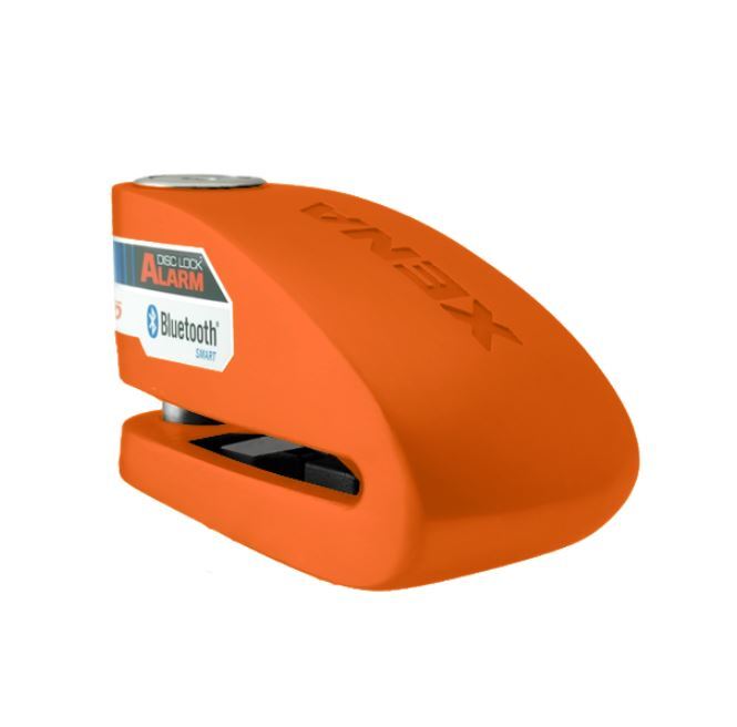 Bloque-disque alarme Xena XX15 SRA moto orange sans Bluetooth