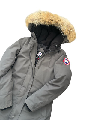 Canada Goose Women Victoria Parka Tan Gray Small S Jacket
