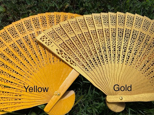 Sandalwood Fan for Wedding Favor - Various Colors Available - Picture 6 of 9