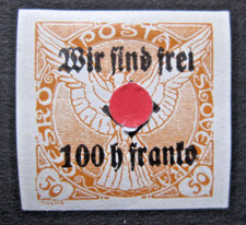 SUDETENLAND,Rumburg ,Mi.22, 50 H,gepr. Dr. Dub ,1938