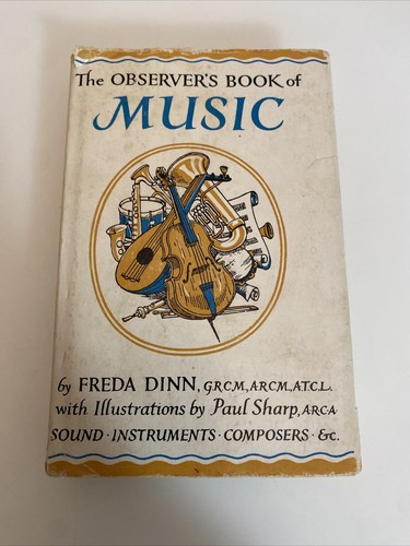The Observer's Book of Music Dust Jacket 1961 Edition abm