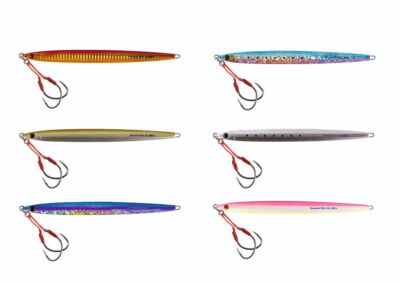 Mustad MEZASHI Slim Jig Jig-Köder 40g-200g Zocker Meeresköder Pilker Jiggen