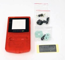 GBC Nintendo Game Boy Color Replacement Housing Shell Screen Clear Red USA