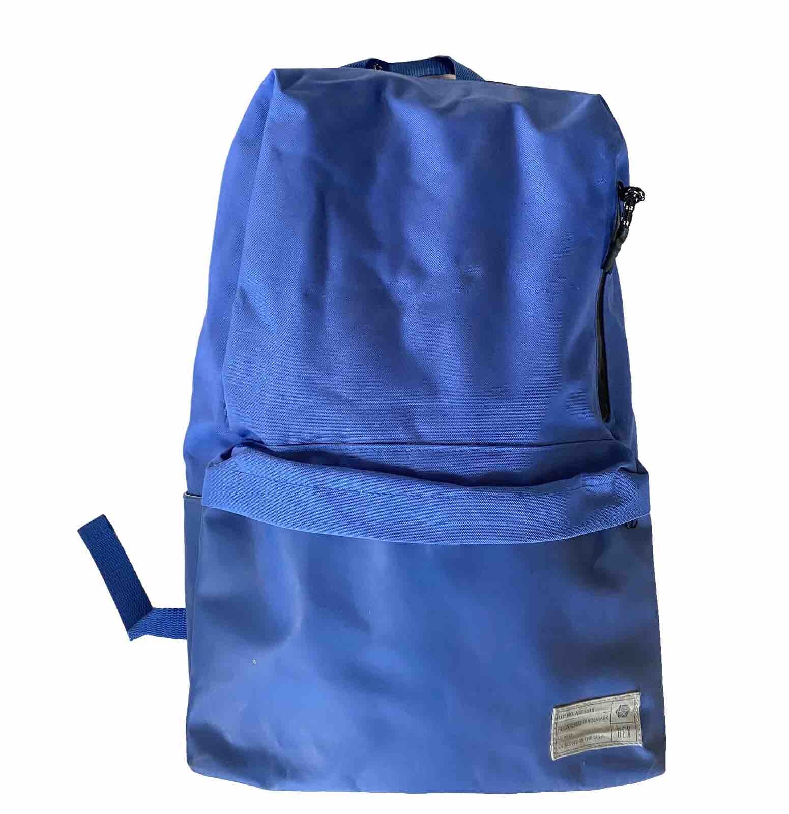 HEX Blue Backpack Adjustable Straps Two Pocket - image 1
