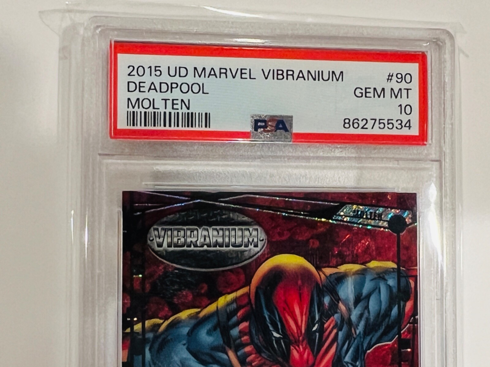 2015 Marvel Vibranium Molten #90 DEADPOOL Variant Sparkle 191/299 PSA 10 GEM💕