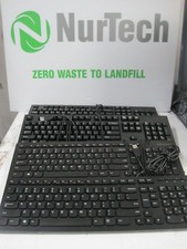 LOT OF 4 Lenovo Wired USB Black Keyboard Model KB4721-00XH688-00XH489