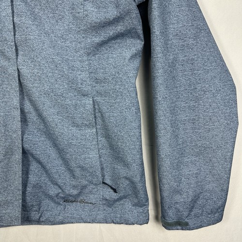 Eddie Bauer WeatherEdge Jacket Womens M Blue Hooded Full Zip Waterproof Vented - Picture 3 of 10