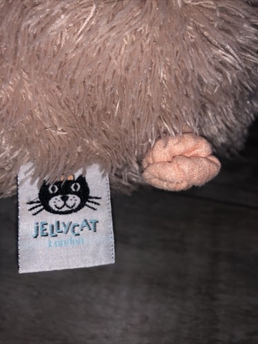 JELLYCAT 10" Plush PUDGE PIG Piglet Tan Pink/Peach Ears Nose Feet Curly Tail - Picture 5 of 5