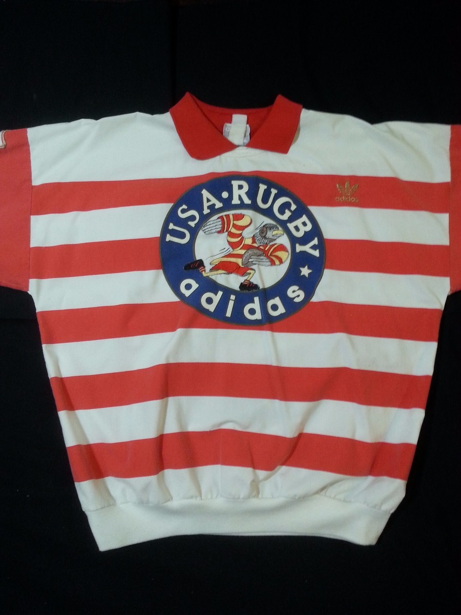 Adidas Vintage USA Rugby 1980's crewneck sweater | eBay