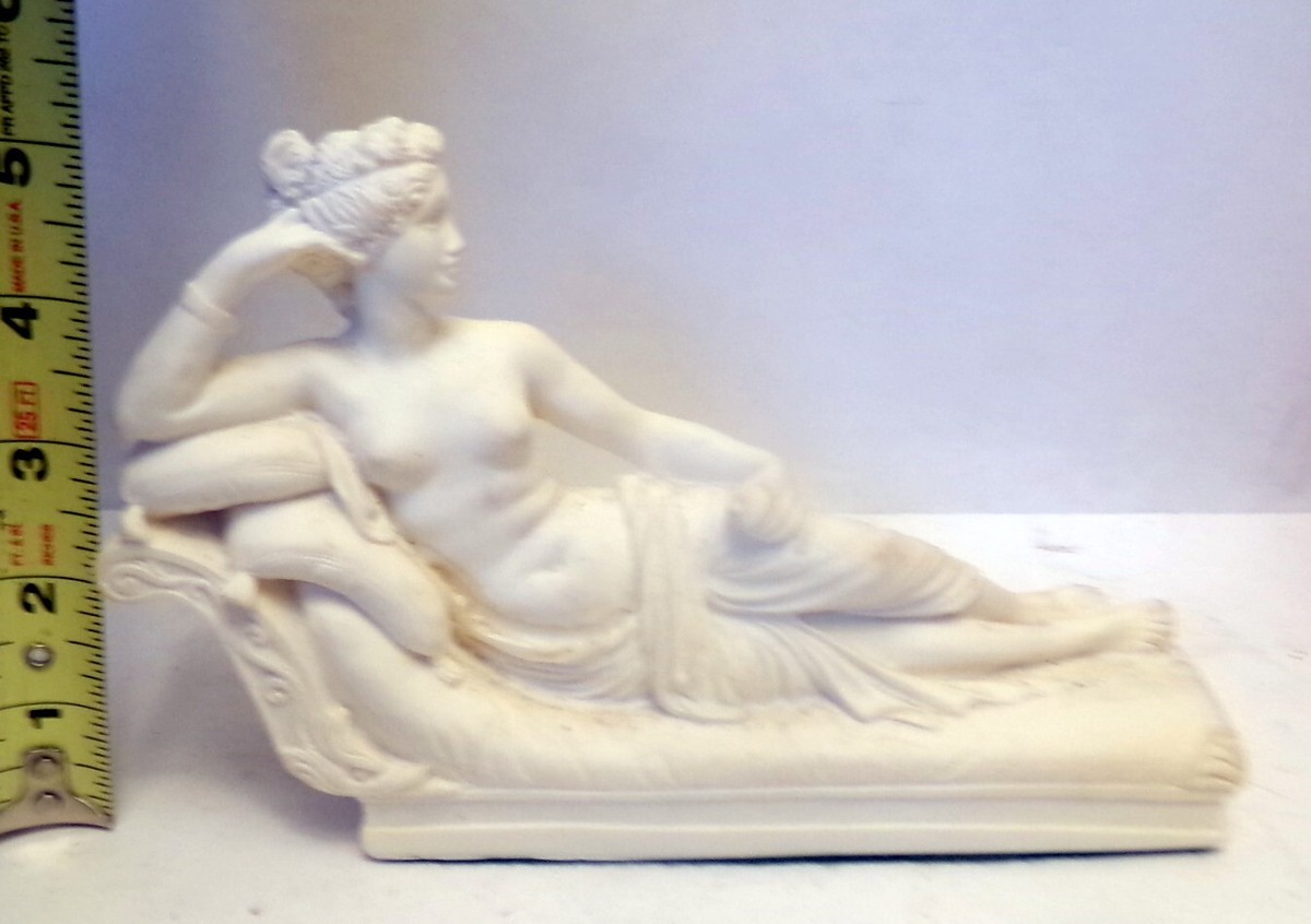ARTIST Signed ITALIAN Sculpture G RUGGERI VENUS Reclining