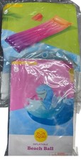 Inflatable Pool Float Built-in Pillow Beach Ball Shark Inside Sun Squad
