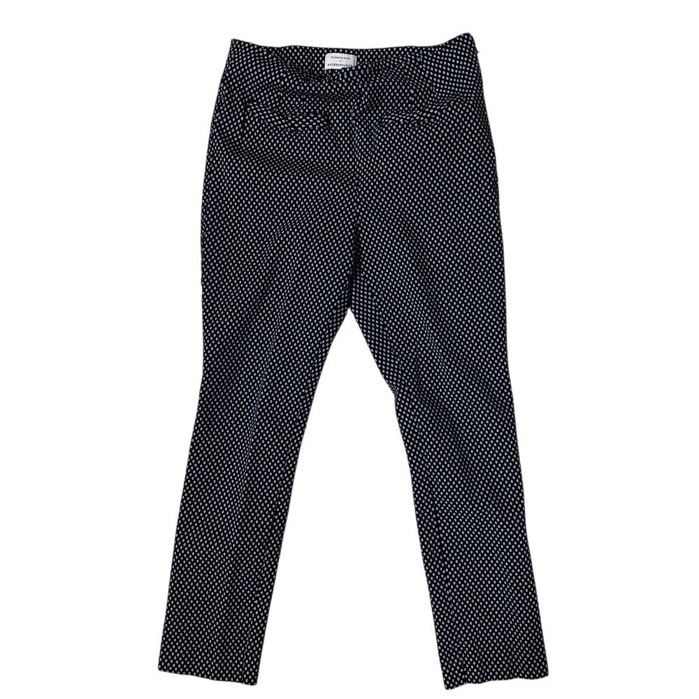 Anthropologie Pants Women's Size 4 Black and White The Essential Slim Trouser