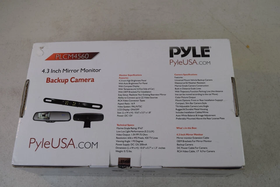 pyle plcm4560 Wireless Rear View Backup Camera  4.3" Monitor Kit - Image 3 of 4
