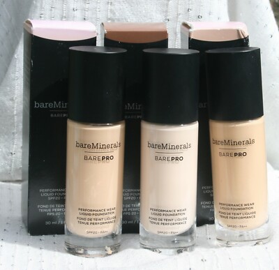 bareMinerals BAREPRO Performance Wear Liquid Foundation SPF20 Farbton wählbar 30ml