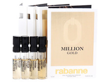 PACO RABANNE MILLION GOLD 1.5ml .05fl oz x 4 COLOGNE SPRAY SAMPLE VIALS