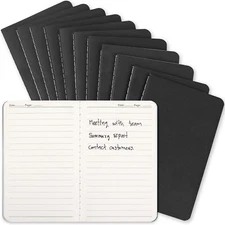 Mini Pocket Notebooks Bulk 3.5 x 5.5 Inches 12 Pack 30 Sheets/60 Pages