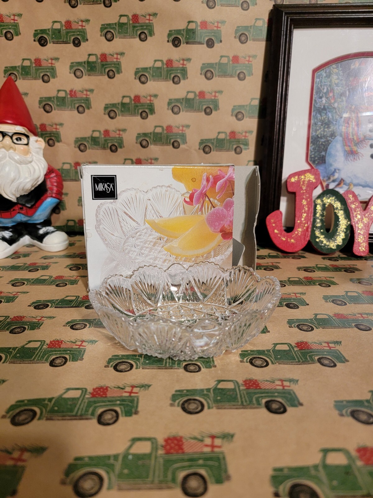 Mikasa Georgetown Clear Crystal 5 1/2 ” Oval Bowl WY196/257 Christmas
