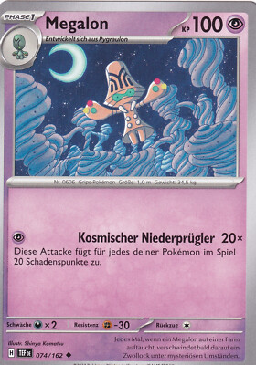 POKEMON   GEWALTEN DER ZEIT   MEGALON  074/162
