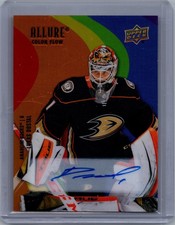 2022-23 Upper Deck Allure #SF-35 Lukas Dostal Color Flow Autographs Full Rainbow