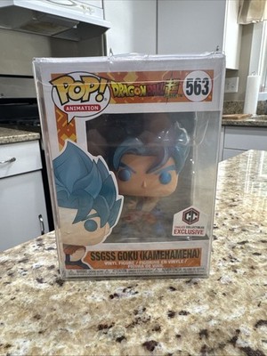 Funko Pop SSGSS Goku God Blue Kamehameha #563 Chalice Dragon Ball Super 