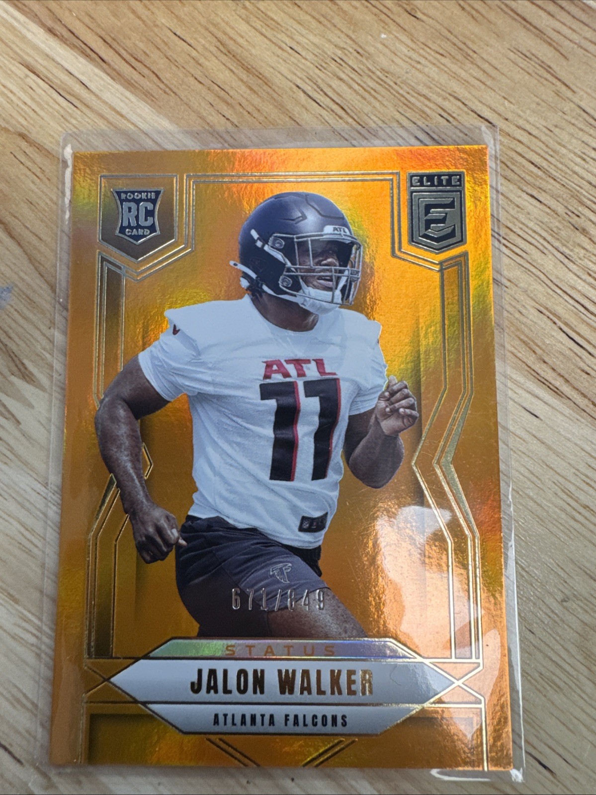 2025 Donruss Elite Jalon Walker #165 Orange Status /849 RC Atlanta Falcons🔥🔥🔥