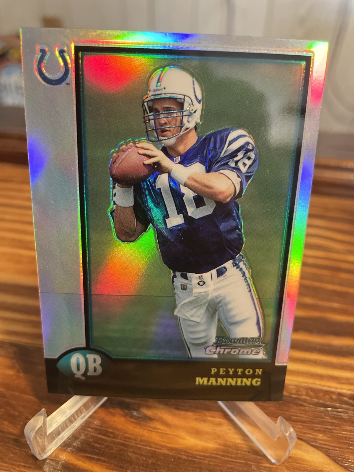 1998 Bowman Chrome - Preview Peyton Manning #BCP1 Refractor (RC)