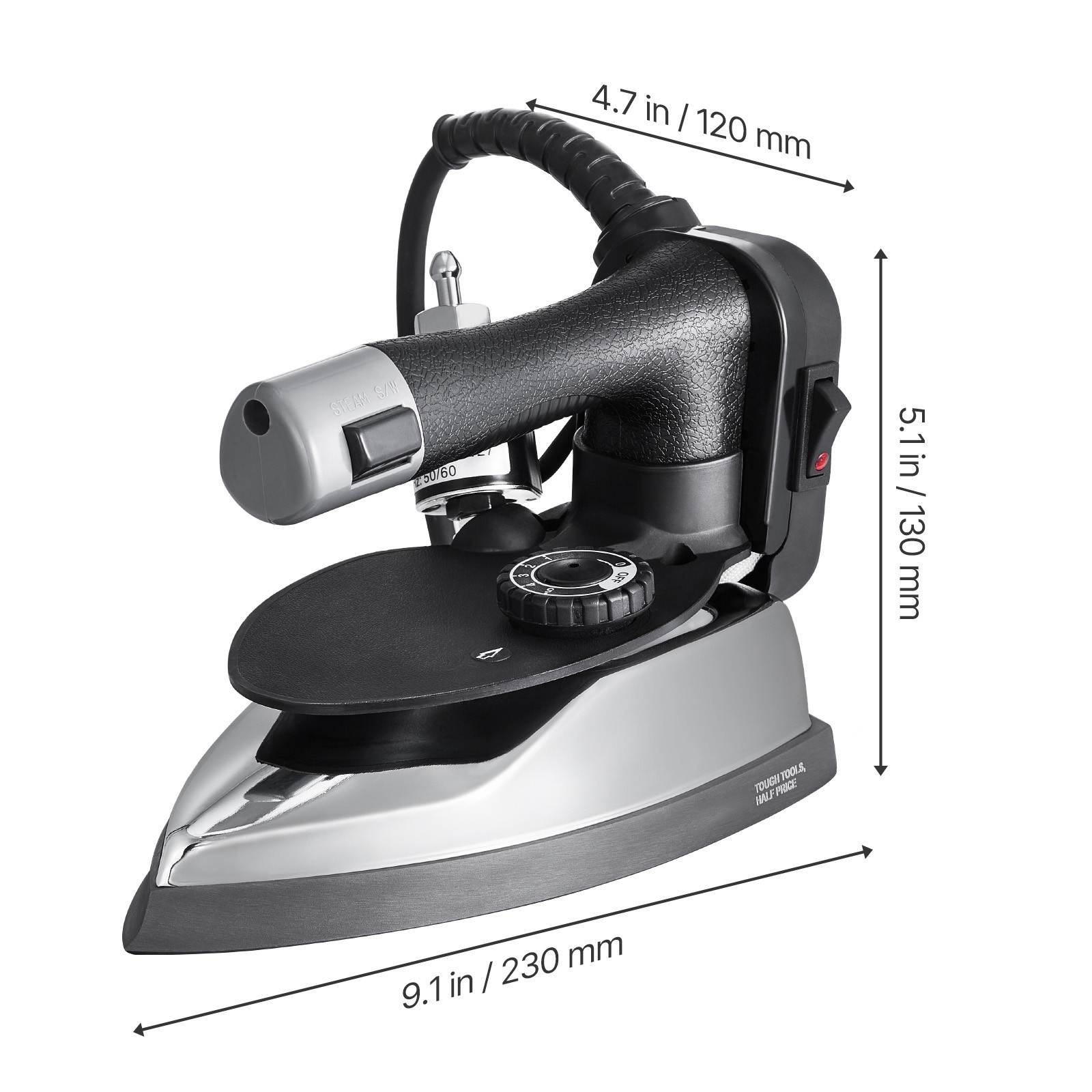 Gravity Feed Steam Iron 1000W Gravity Feed Iron with 3.5 L Tank Electric