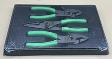 SNAP-ON PL346ACFG GREEN 3PC SOFT GRIP SLIP JOINT PLIERS SET - NEW (MVP028839)
