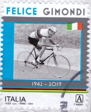 Italia Repubblica 2024 Felice Gimondi usato perfetto