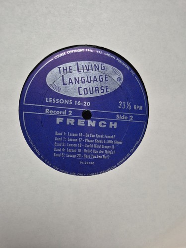 Living French A Complete Language Course 4 Records (33 1/3) & 2 Manuals VINTAGE - Picture 19 of 21