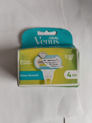 4 x Gillette Venus Extra Smooth 5 Klingen glatte Rasierklingen-Nachfüllpackungen
